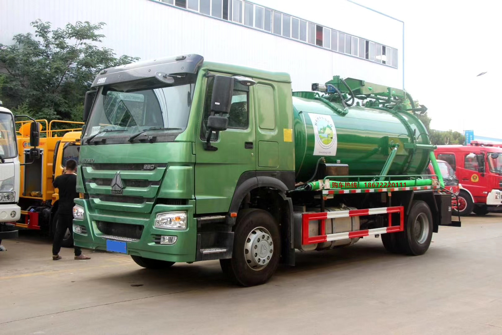 重汽豪沃吸污車出口車德國曼技術