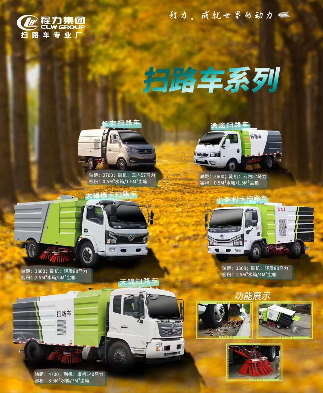 程力清掃車系列怎么選車型？